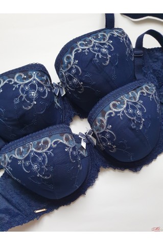 Бюстгальтер балконет Lanny Mode 11338 95С синій